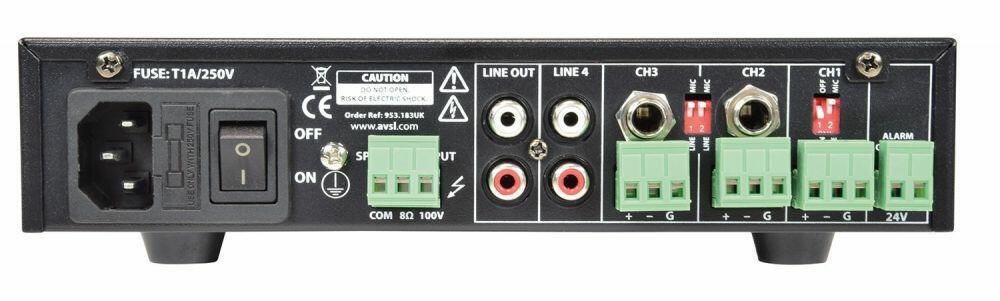 Adastra UA30 Compact 5ch 100V MixerAmp - 953.183UK
