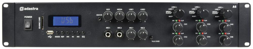 Adastra A6 Tri Stereo Amplfier 6x200W - 953.406UK