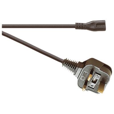 Eagle Right Angled Figure of 8 Mains Lead to 3 Pin UK Plug 3A, 5m, A145FB
