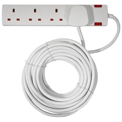 Eagle 4 Gang Extension Lead with Neon Indicator