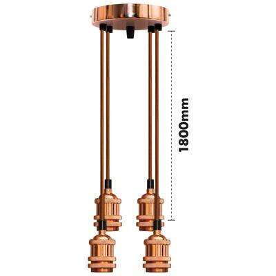 Eagle Vintage Quad Pendant Lamp holder, E392RG