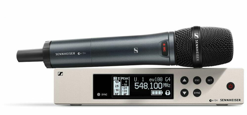 Sennheiser EW100 G4 865S Wireless Supercardioid Hand Held Vocal set - CH38 (606-648MHz - GB Band)