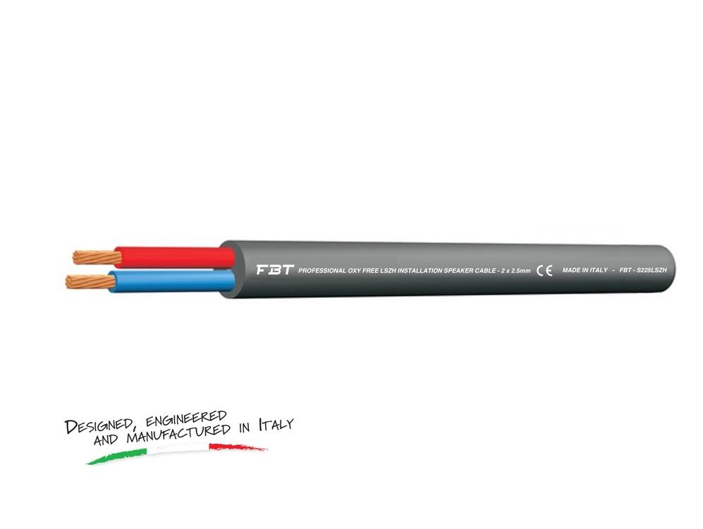 StageCore Professional OFC LSZH Installation Speaker Cable, 2 x 2.5mm, OD7.0mm, Black BLACK - (33045)