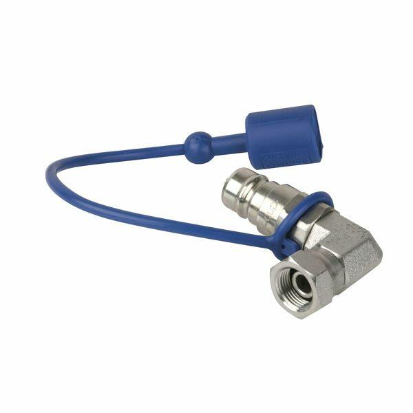 Showtec CO2 90 degree, 3/8 to Qlock male adapter (61028)