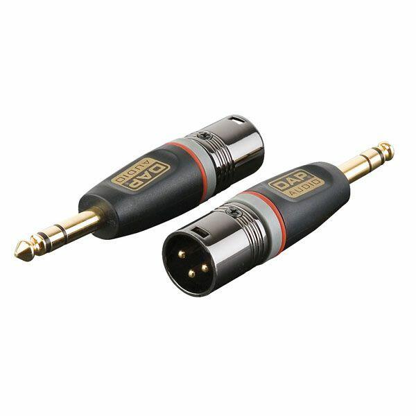 DAP 3p XLR M/ 3p Jack M adapter