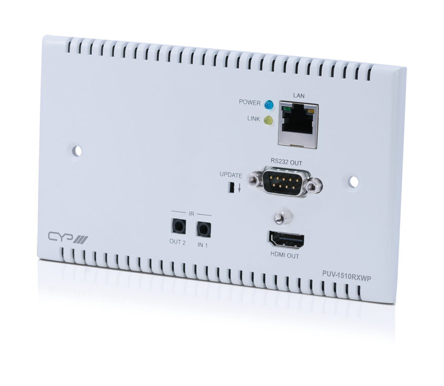 CYP PUV-1510RXWP 100m HDBaseT UK Wallplate Receiver - Last One