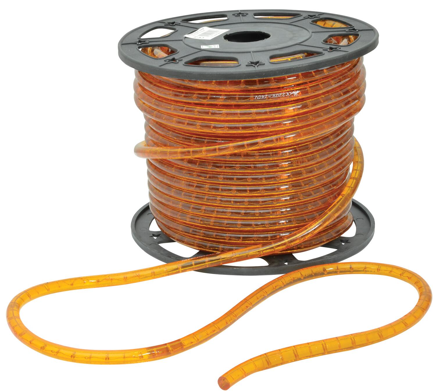 LYYT Rope light, 230V, 45m reel, orange - price per m 155.035UK