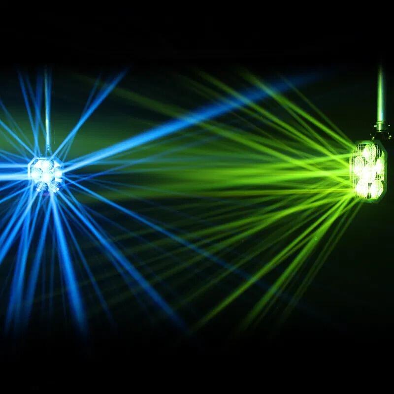 GB1 Reflectabeam Blue Green Twin Example