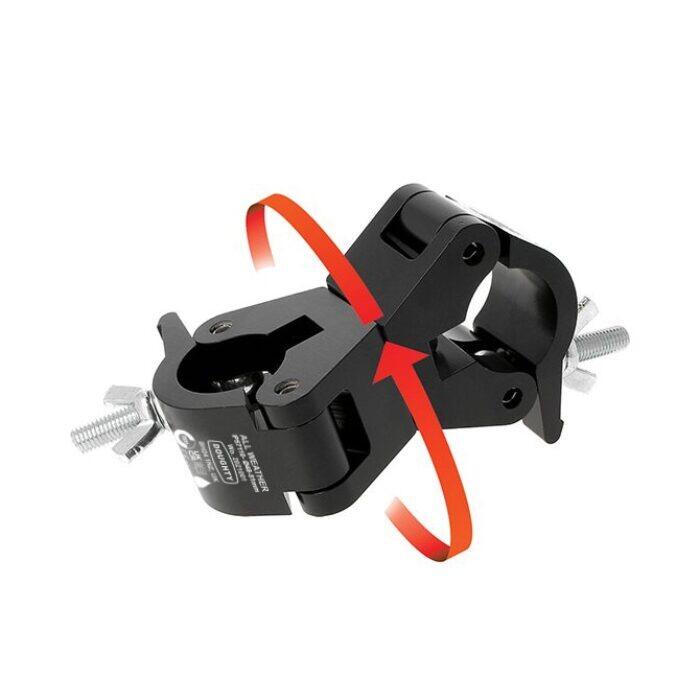 DOUGHTY IP57110 Swivel Coupler (Black) 50mm - STAINLESS STEEL FIXINGS