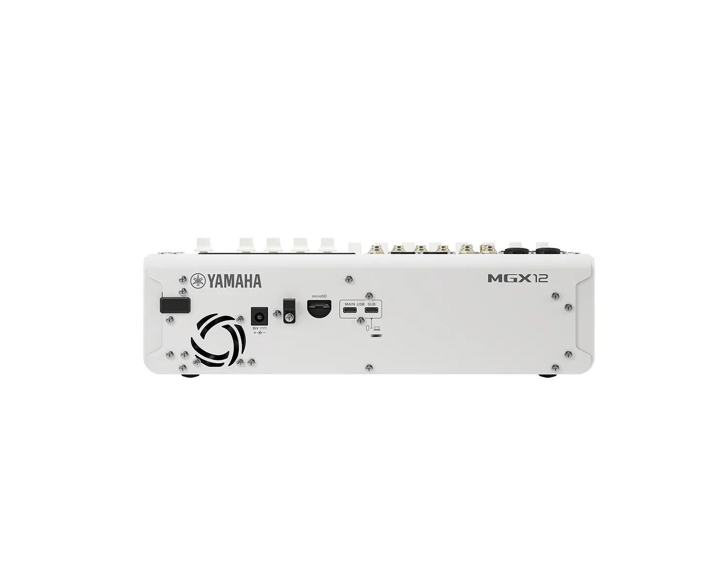 Yamaha MGX12 W 12-Ch Mixing Console 4 Combo Line - WHITE