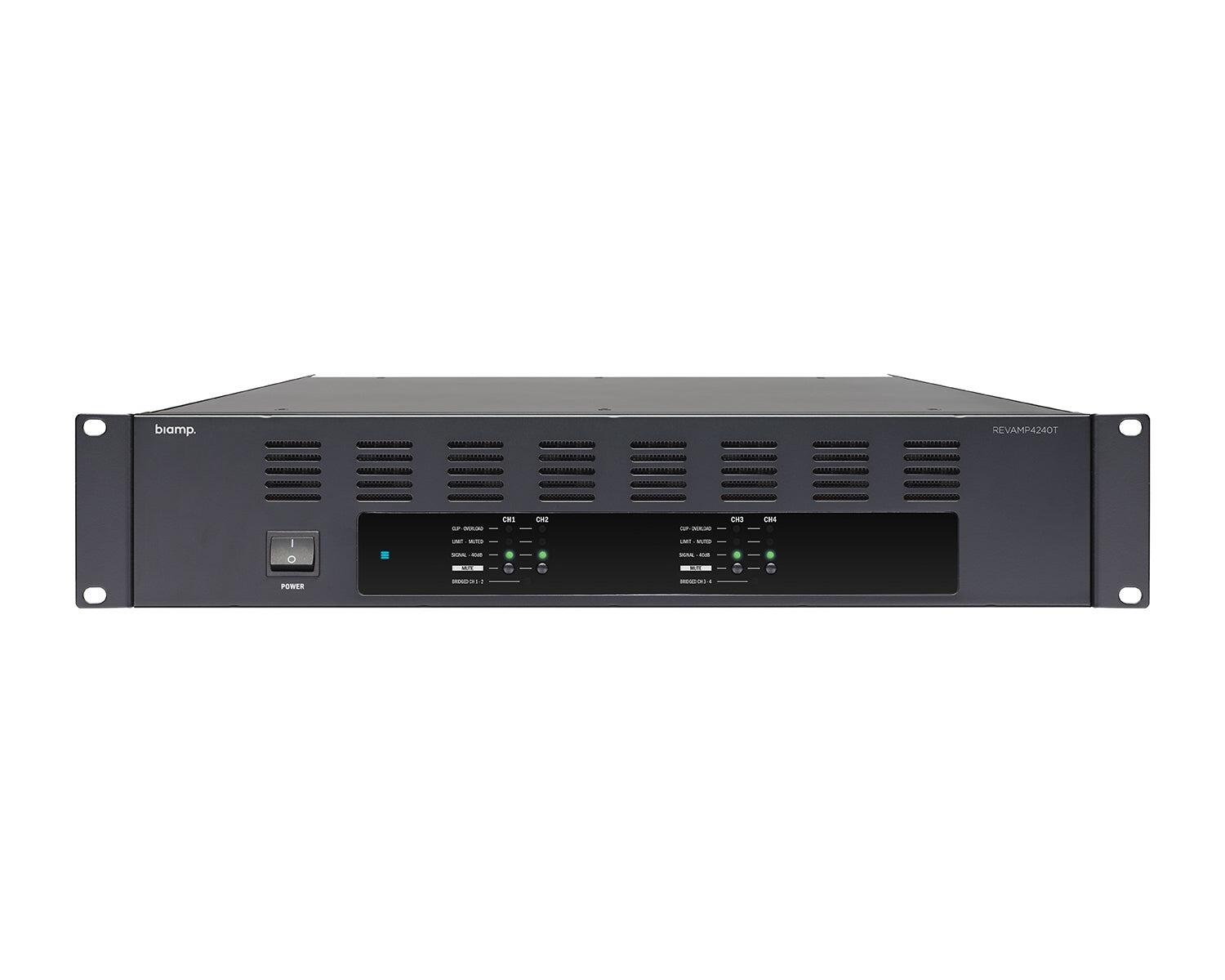 BiAmp Revamp 4240T 4 x 240w, 100V, 4ohm Power Amplifier