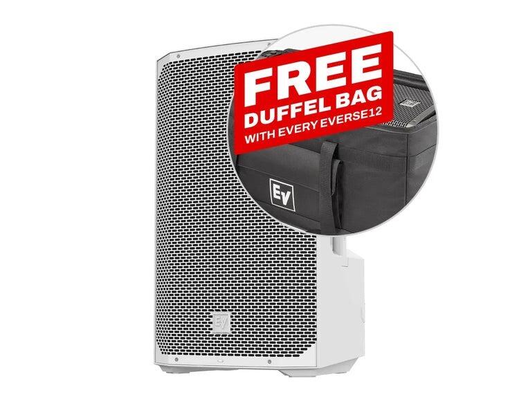 Electrovoice EVERSE 12, 12" Battery Powered Loudspeaker + Bluetooth IP43 400w, White