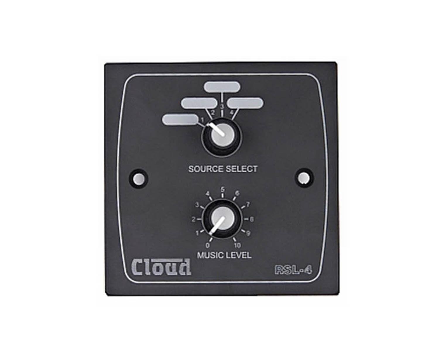 Cloud RSL-4B Remote 4-Source / Volume Control Wall Plate Black