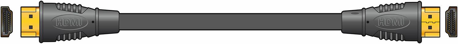 AV:Link HQ 4K ready high speed HDMI lead with Ethernet - 1m - 112.136UK