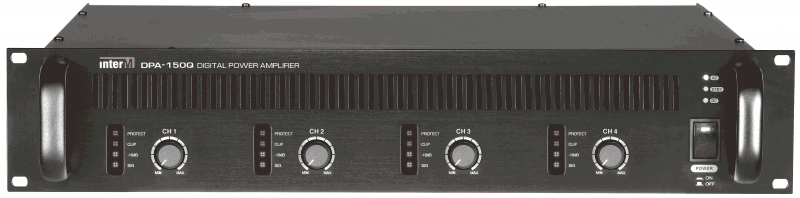 Inter M DPA150Q 4 x 150W 100v / Low Z Power Amplifier 2U