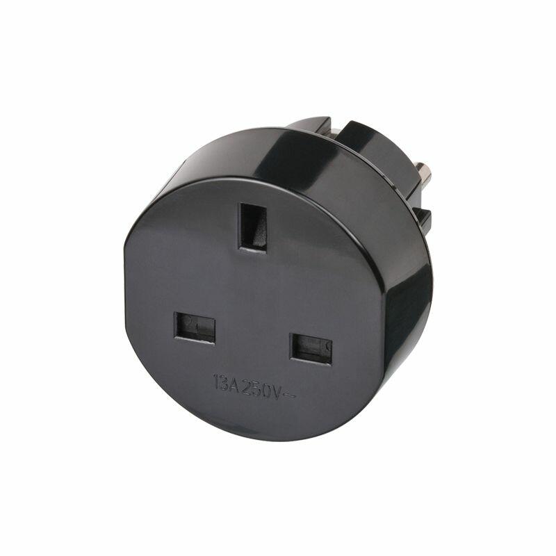 LEDJ Black Euro Plug Adaptor, CONN29