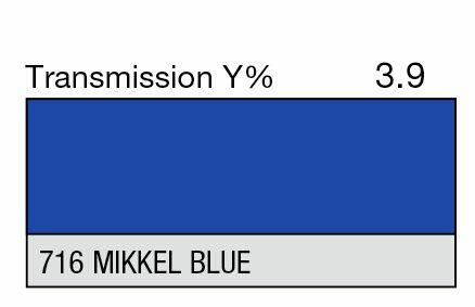 LEE Filter 716 Mikkel Blue Filter Sheet, 21 x 48