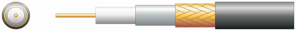 Mercury RG59B/U Foam PE with Copper Braid - 100m Black - 808.101UK