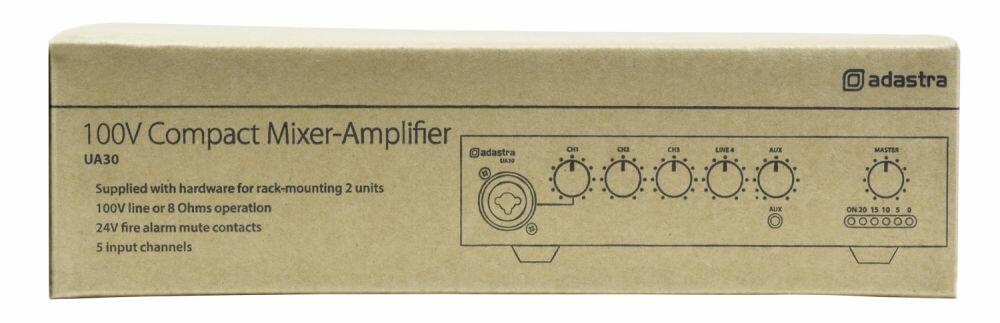 Adastra UA30 Compact 5ch 100V MixerAmp - 953.183UK
