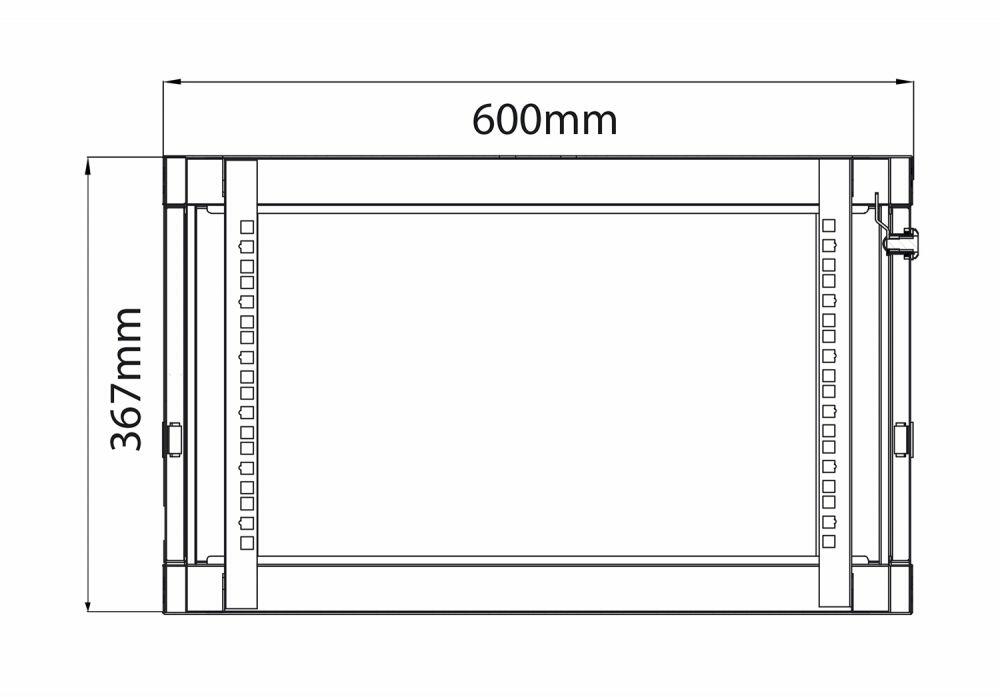 Adastra RC6U450 Rack Cabinet 6U x 450mm Deep - 953.506UK