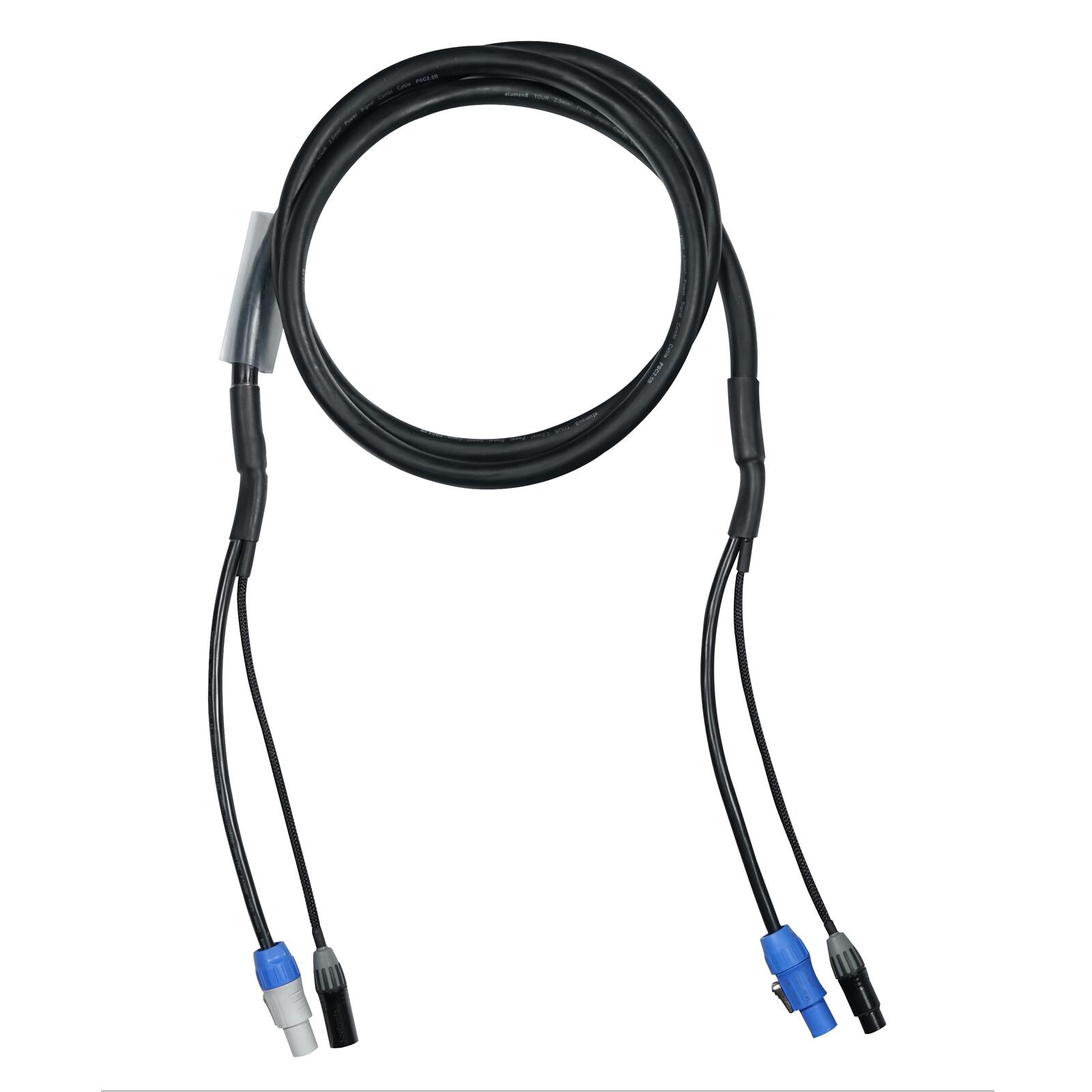 eLumen8 10m Combi 2.5mm Seetronic PowerTwist / 5-Pin DMX Lead - Coil