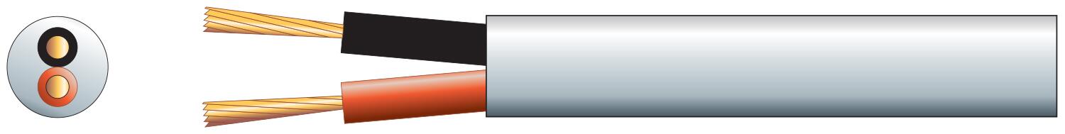 Mercury Hi Flex Double Insulated Speaker cable, 2 x (24 x 0.2mm) LSZH 807.107UK
