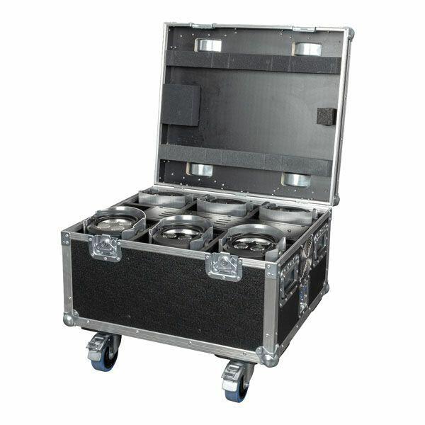 Showtec Eventspot 1600 Q4 Set Charger case with 6pcs Aluminium (44057)