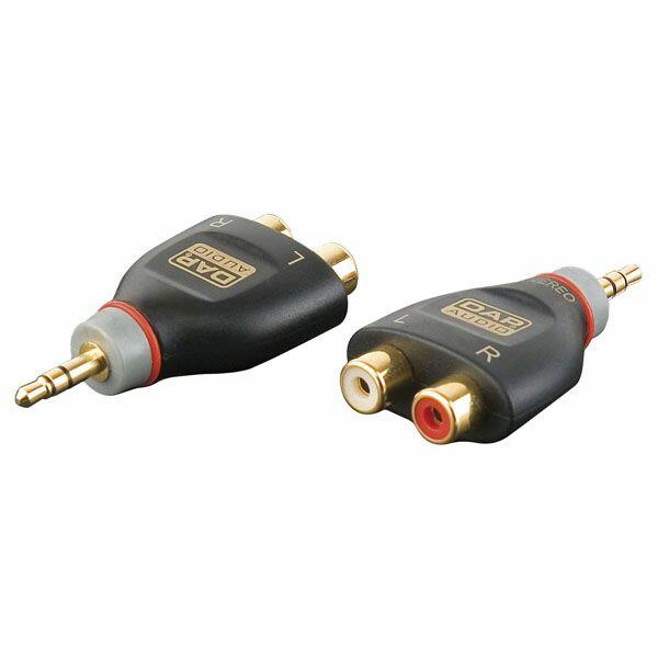 DAP 3p mini Jack M/2x RCA F adapter
