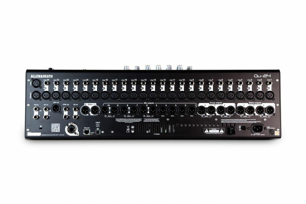 Allen & Heath QU24 Digital Mixer: 24 Mic/Line, 3 Stereo Line, 4FX, 20 Mix, Touchscreen
