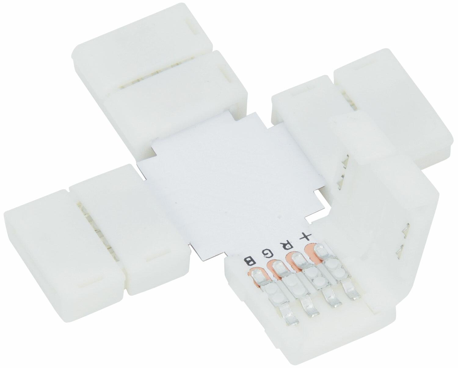LYYT 10mm RGB LED tape X connector - pack of 5 156.140UK