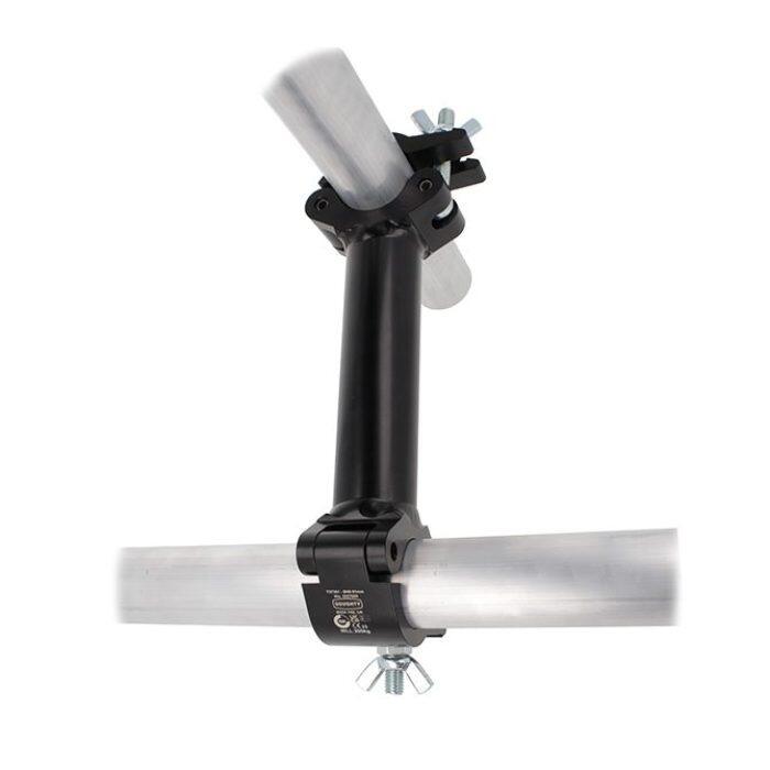 Doughty T57371 - Pipe To Pipe Coupler 90 Degree 750mm - Black