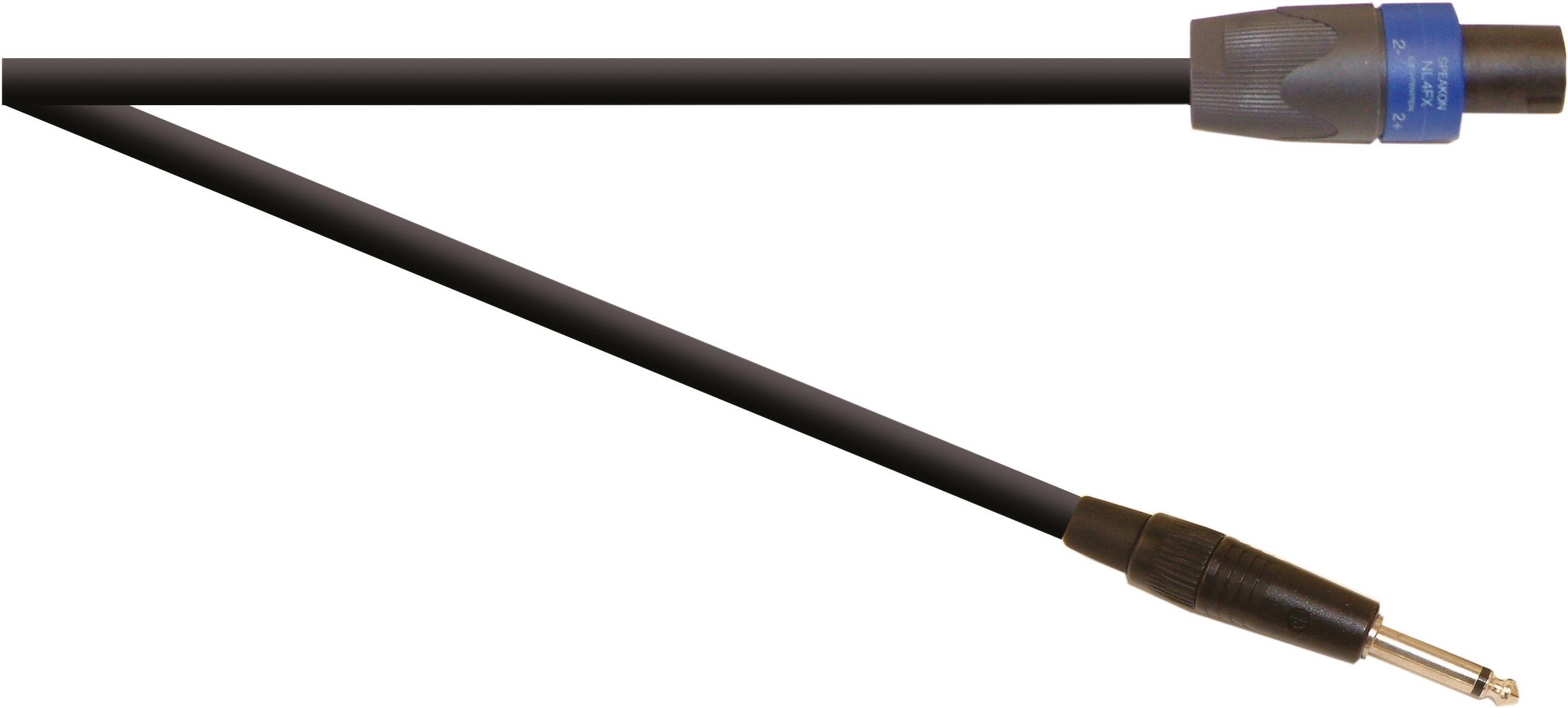 SoundLAB Professional 6.35 mm Jack Plug to 4 Pole Speakon Plug Speaker Lead With Neutrik Connectors and 2x 2.5mm Klotz Cable, G038NC