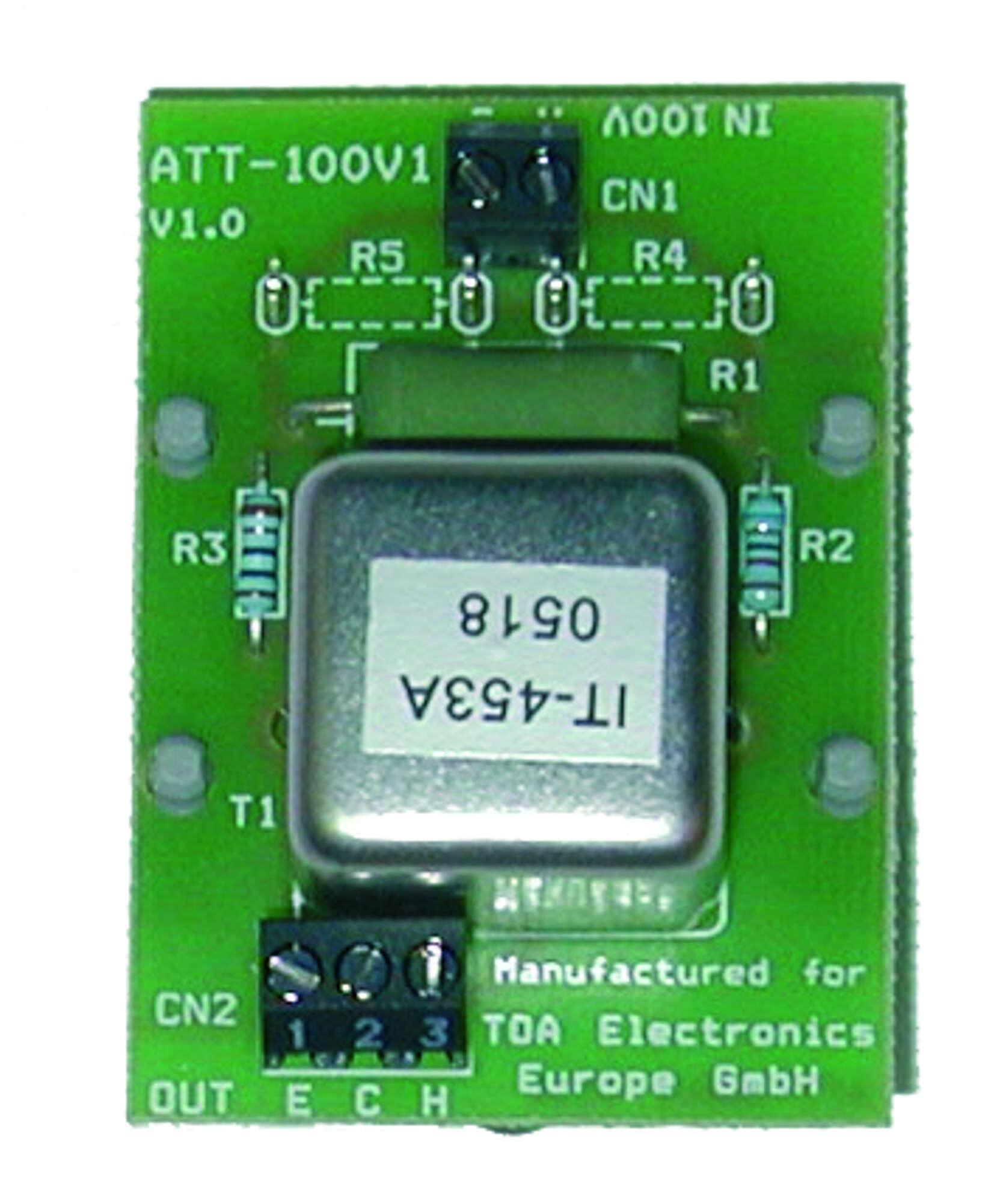 TOA ATT-100Vi Attenuator Board - 100v to line level