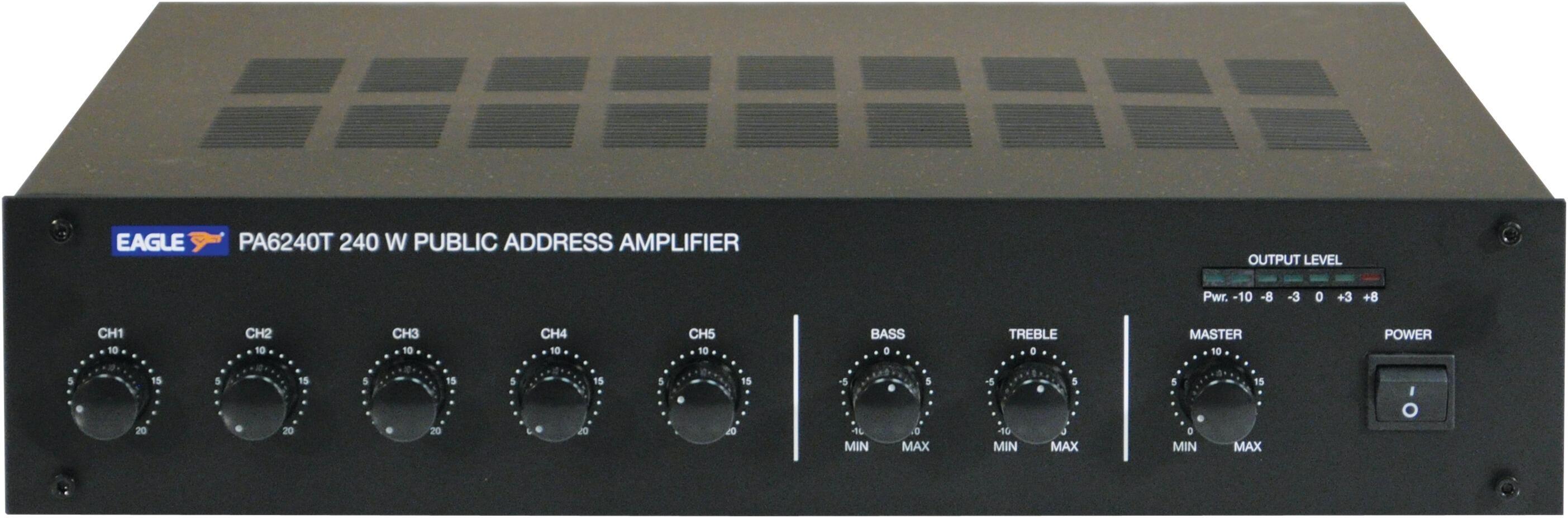 Eagle P648WL, PA6000 Series 100 V Line Mixer Amplifier, 240w