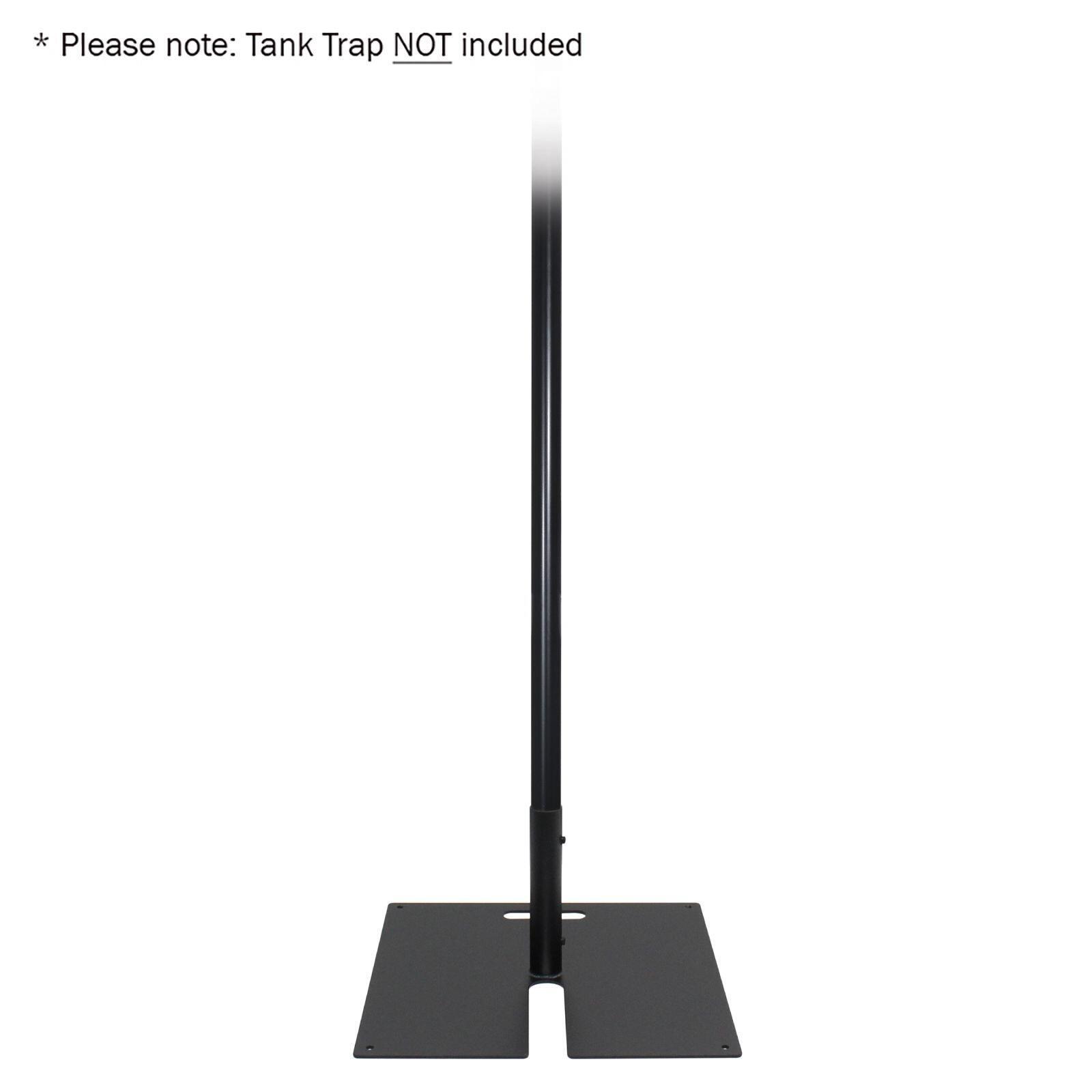 eLumen8 Aluminium Barrel Tube, 2m, 48.3mm x 4mm - Black - CLAM75