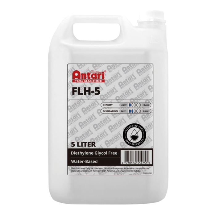 Antari FLH-5 Fog Fluid 5L, Light Density & Fast Dissipating Fog Fluid (60570)