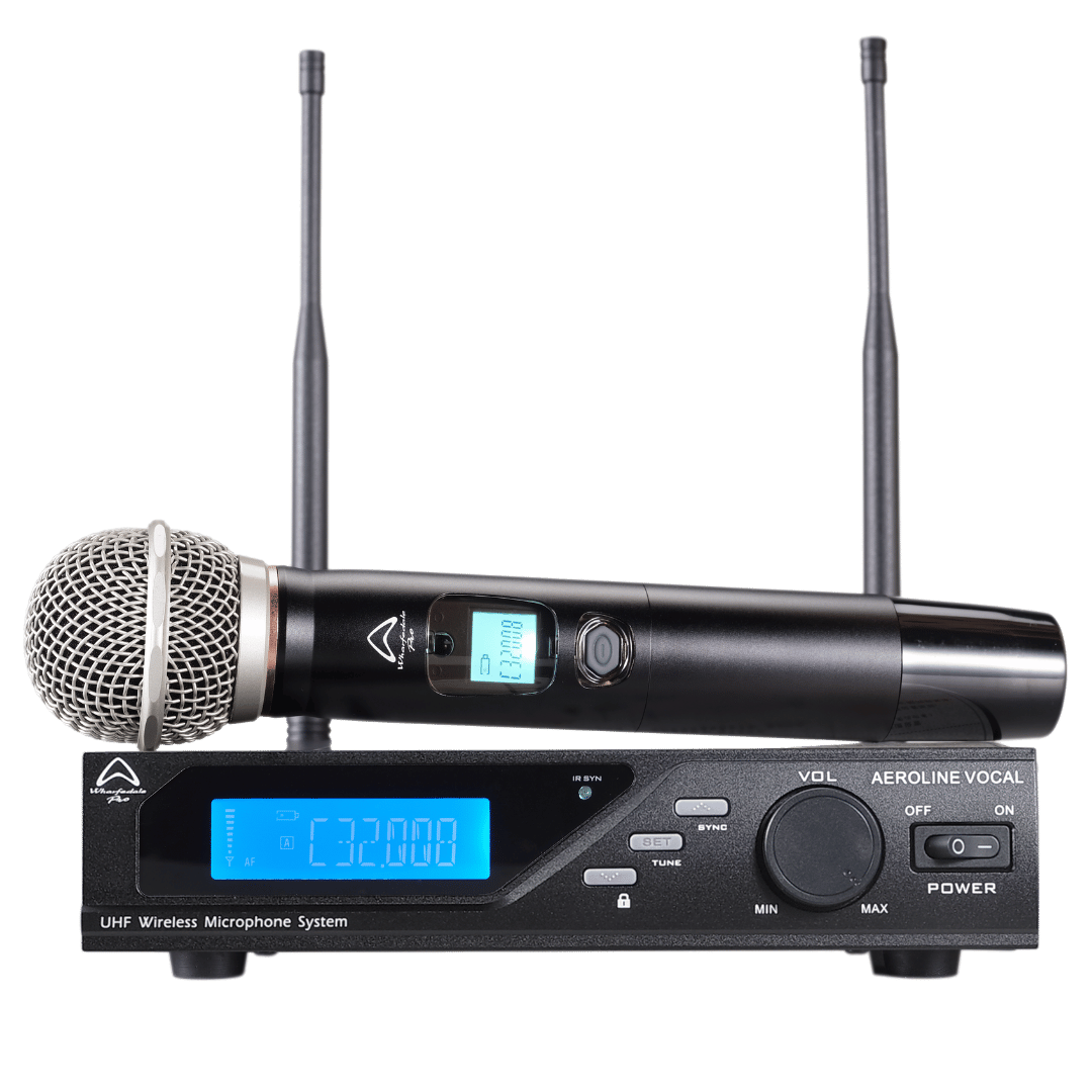 Wharfedale AEROLINE VOCAL 650-700 MHz Microphone, Black