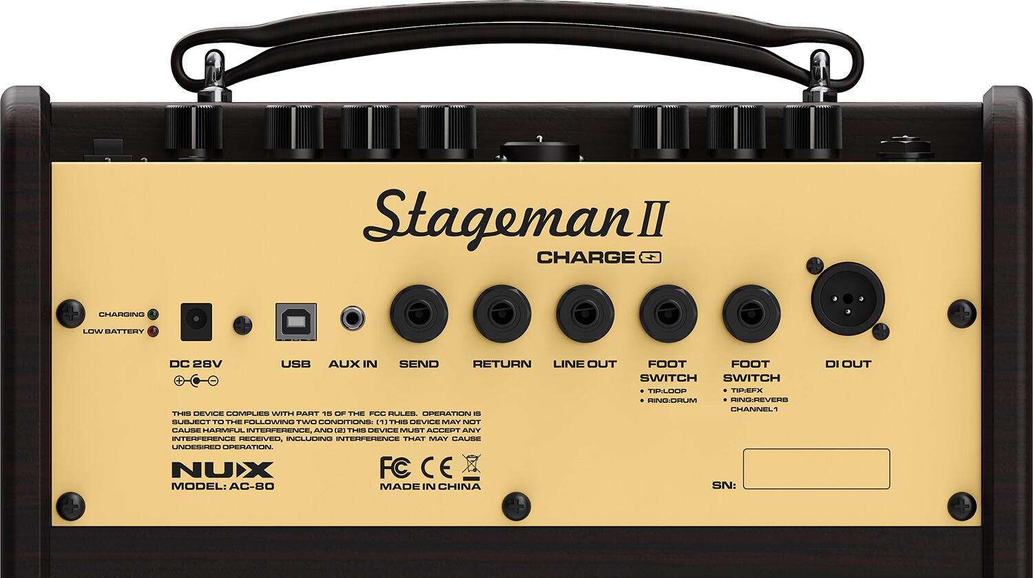 Nux Stageman II AC-80 Acoustic Amplifier - 173.380UK