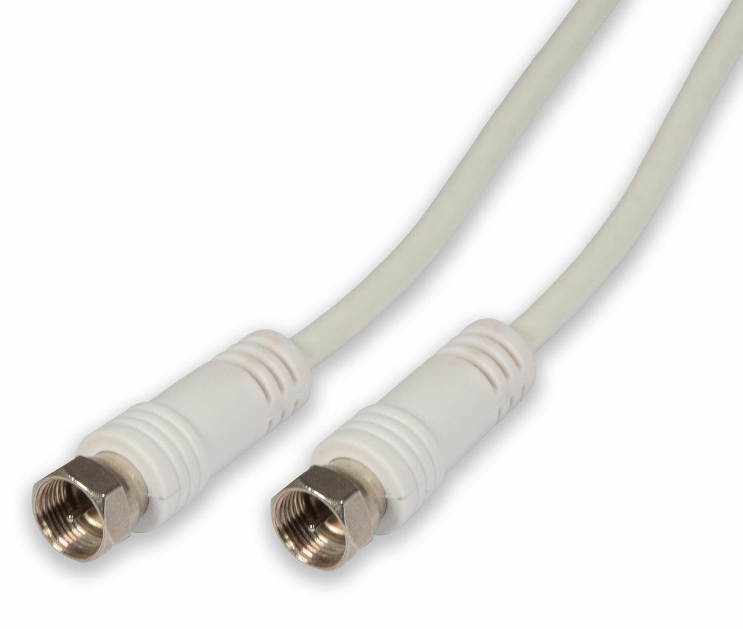 AV:Link Coaxial F-type plug to plug lead - 2m - 112.030UK