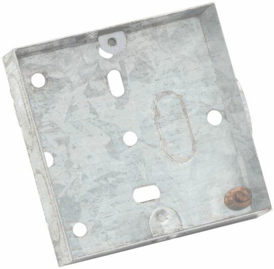 Eagle Single Gang Zinc Plated Metal Back Box Mounting Depth (mm) 16, E361AA