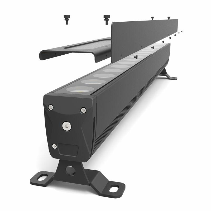 LEDJ Eyebrow and Diffuser Kit for Spectra Batten Q16 Exterior Fixture, LEDJ288A