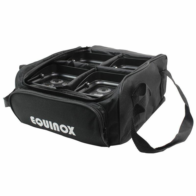 Equinox Colour Raider Uplighter Pack, 4 x 4 watt RGBW LED - EQLED038