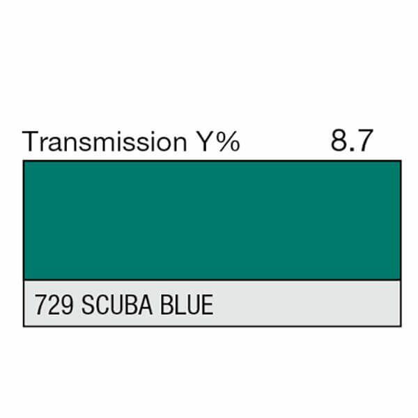 LEE Filter 729 Scuba Blue Filter Roll, 7.62m x 1.22m