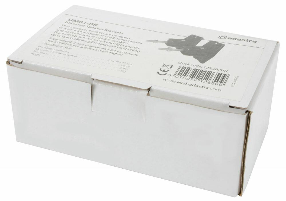 Adastra UM01 Universal speaker bracket black - 129.207UK