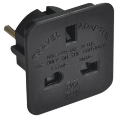 Travel Adaptor (UK to European Schuko) 7.5A
