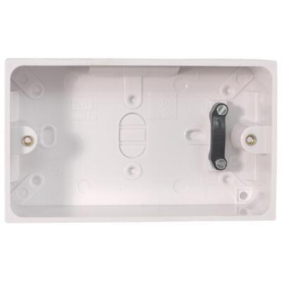 Eagle 2 Gang Surface Pattress Box 47mm, E341DHA