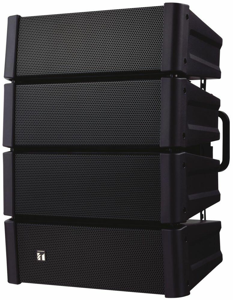 TOA HX-5B-WP Compact Array Speaker, 200W (8Ω), 4 x LF & 12 x HF Drivers, Black, Weatherproof