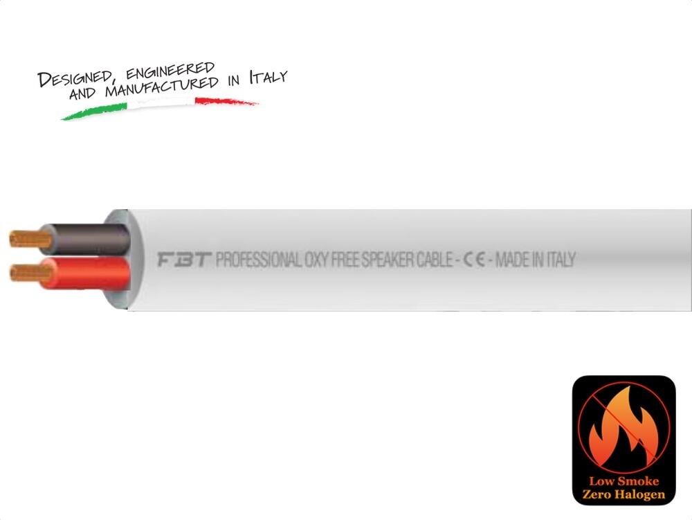 StageCore Professional OFC LSZH Installation Speaker Cable, 2x1.5mm, OD5.8mm WHITE - (33043) 100m