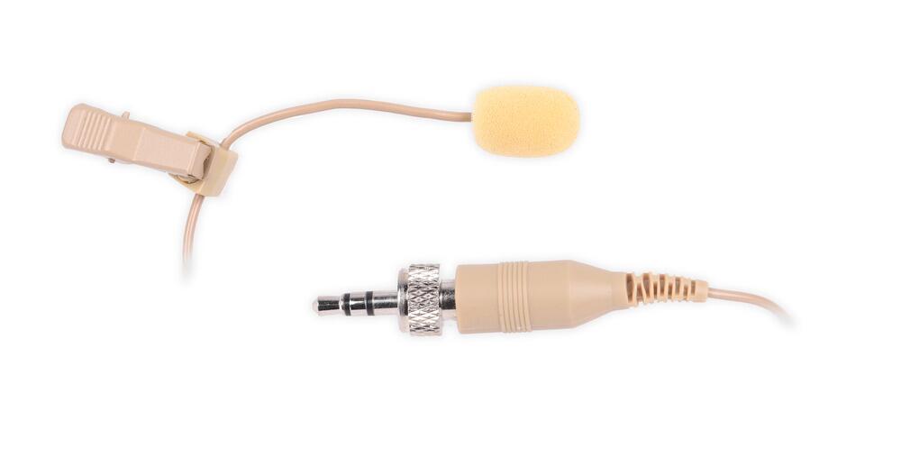 StageCore SLM50SE Lavaliere Microphone, terminated with 3.5mm locking screw jack BEIGE - (89994)