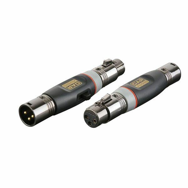 DAP 3p XLR M/ 3p XLR F phase rev. (switch) adapter